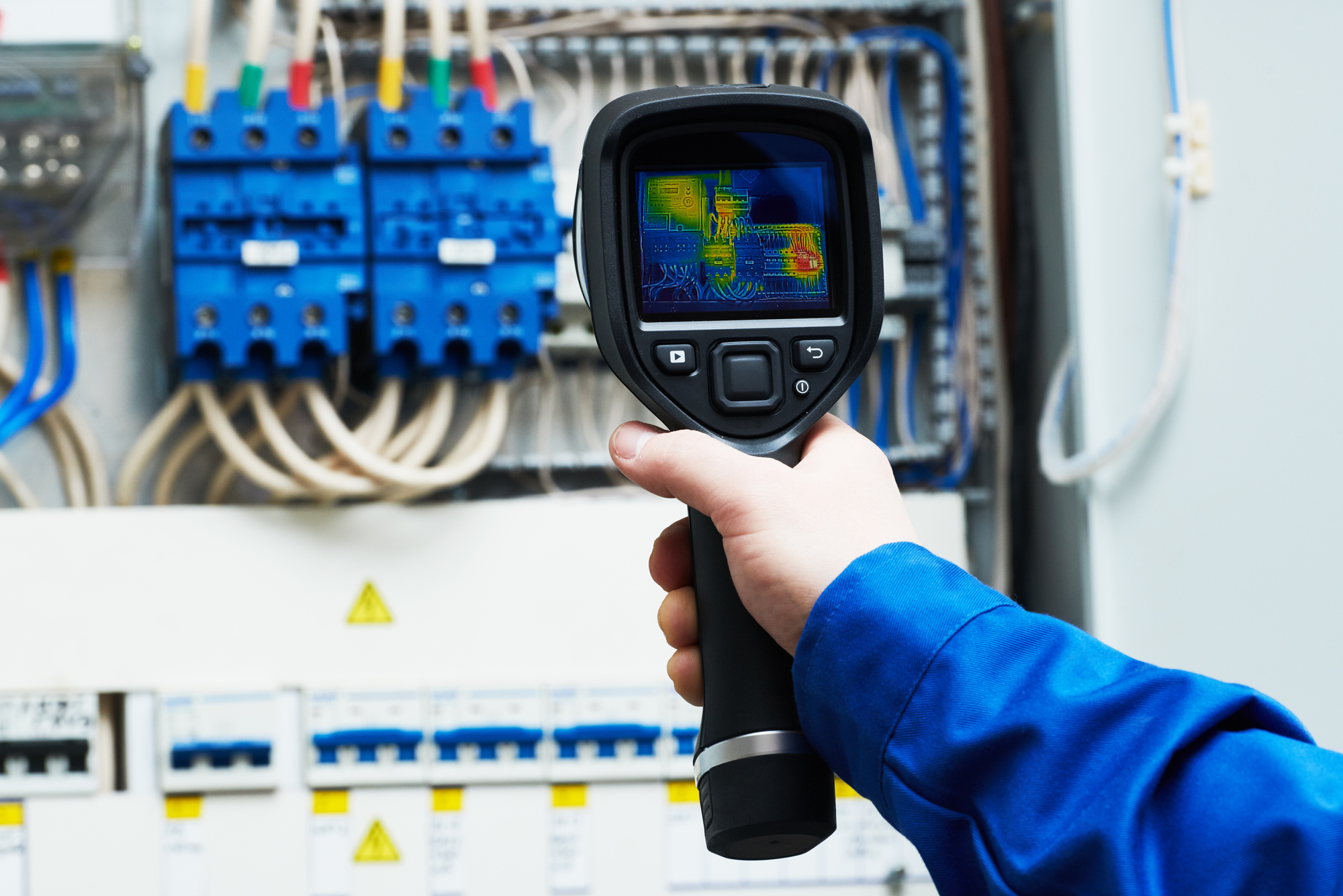 Thermal imaging inspection of an electrical panel